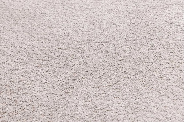 Pouf HEAVEN 100 cm – Tissu bouclé champagner beige, rembourrage à ressorts Nosag, structure en bois massif