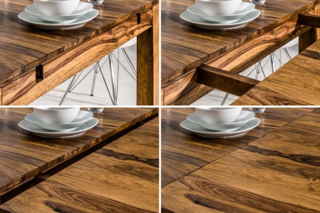 Table de salle à manger extensible 160-240 cm  en bois massif
