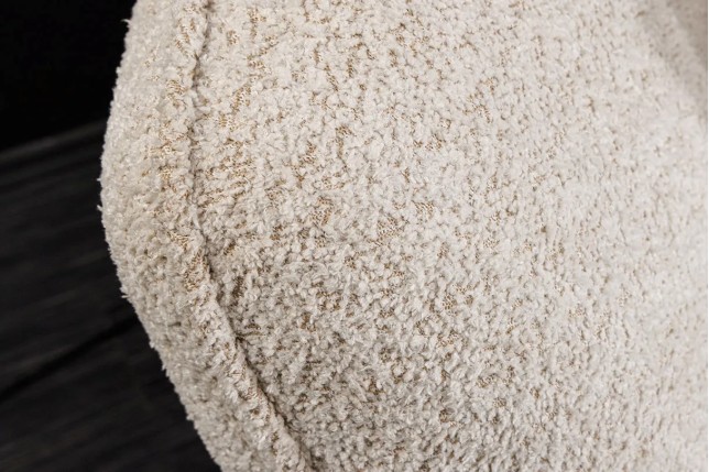 Canapé XXL ROYAL 295 cm – Bouclé champagne beige avec coussins, assise à ressorts et design moderne