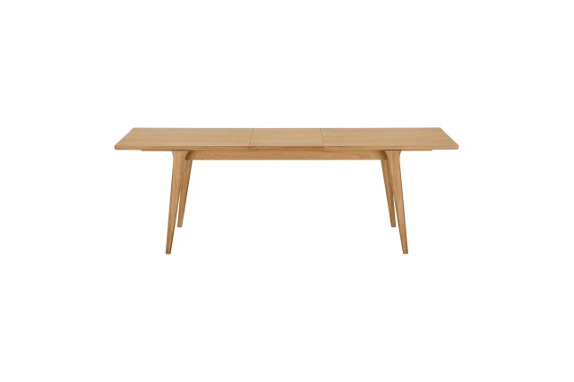 Table à manger extensible en placage chêne naturel – 180-230