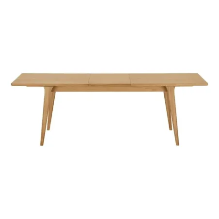 Table à manger extensible en placage chêne naturel – 180-230