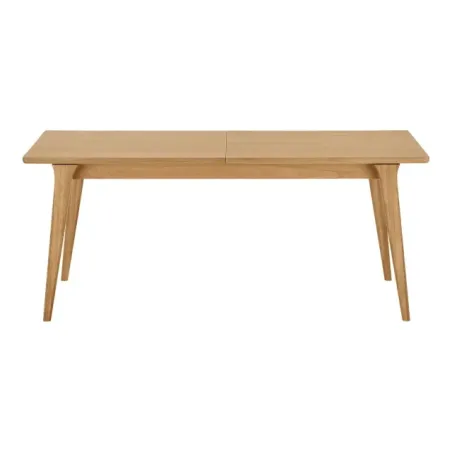 Table à manger extensible en placage chêne naturel – 180-230