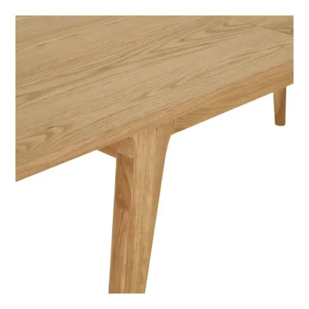 Table à manger extensible en placage chêne naturel – 180-230