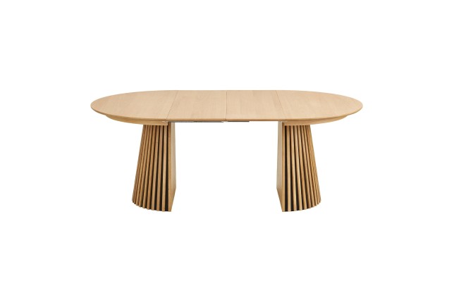 Table Ronde Extensible Osaka Ø120 à 200 cm - Chêne Naturel FSC® | Elsines