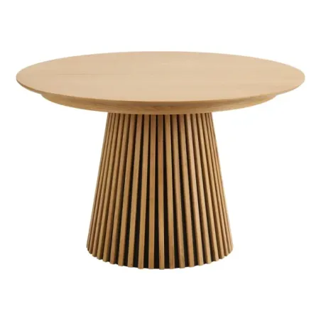 Table Ronde Extensible Osaka Ø120 à 200 cm - Chêne Naturel FSC® | Elsines