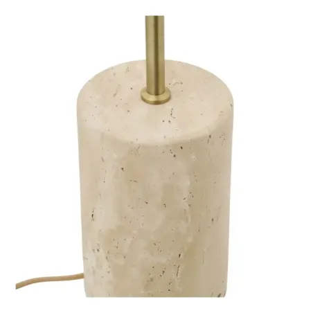 Lampadaire pied marbre beige 155 cm style contemporain