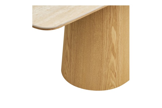 Table à manger Noli 200cm - Céramique & Frêne Naturel | Elsines