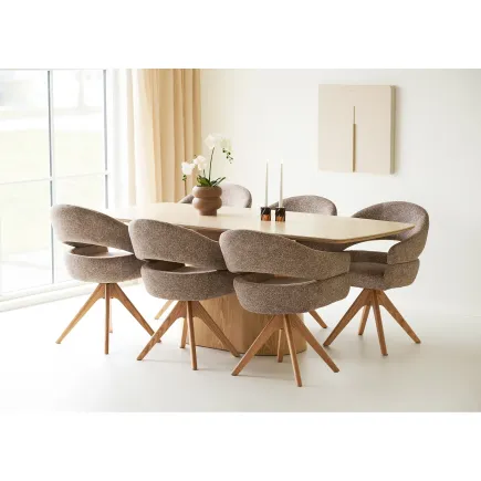 Chaise Pivotante en Chêne Naturel FSC® - Confort & Style | | Elsines 2