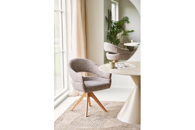 Chaise Pivotante en Chêne Naturel FSC® - Confort & Style | | Elsines