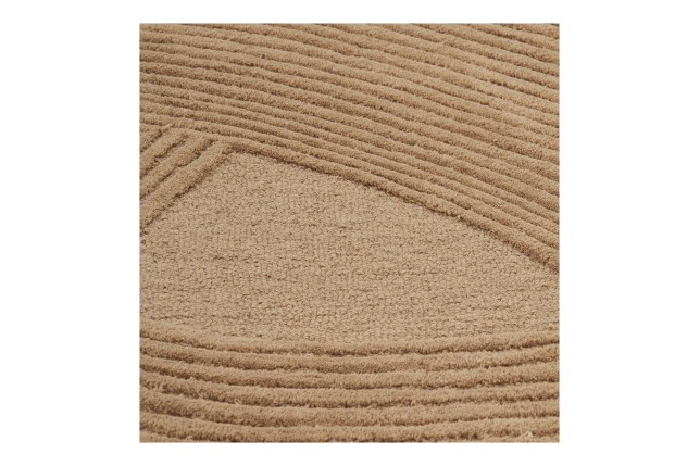 Tapis en Laine Marron 160x230 cm - Pune | Tufté à la Main | Elsines