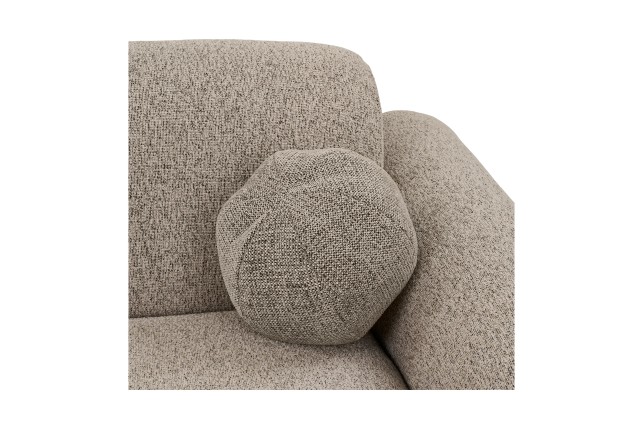 Canapé Style Japandi Clyde XXL 300 cm avec Méridienne Droite Gris Pierre| Elsines | Elsi