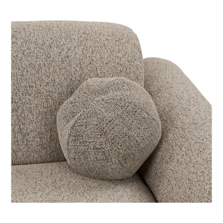 Canapé Style Japandi Clyde XXL 300 cm avec Méridienne Droite Gris Pierre| Elsines | Elsi