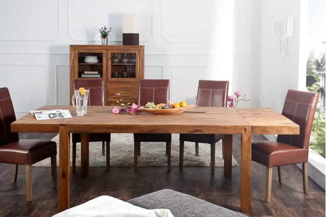 Buffet Haut Vitrine PURE 140 cm en Sheesham Massif | Elsines