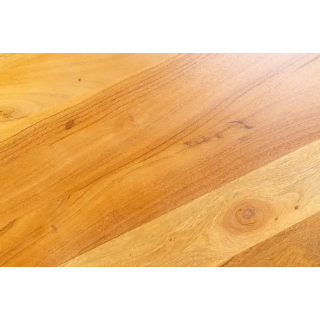 Table Basse Bois Massif ORGANIC LIVING 90cm Acacia Miel | Elsines