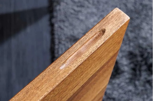 Bahut contemporain de couleur naturelle en bois massif à 3 portes et 2 tiroirs | Elsines