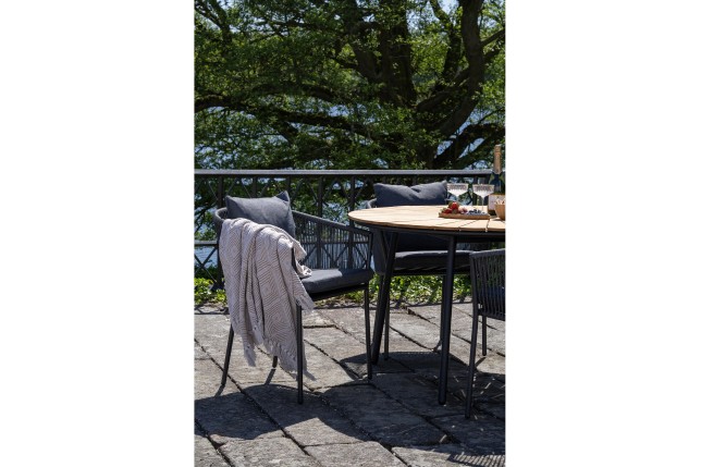 Salon de Jardin Cleveland Salerno – Table + 4 Chaises| Elsines