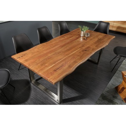 Table à manger Mammut 180cm acacia plateau 26mm