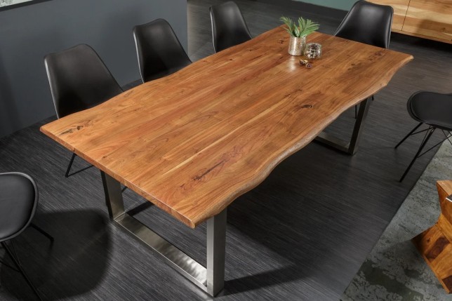 Table à manger Mammut 180cm acacia plateau 26mm