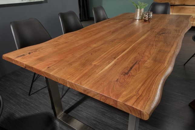 Table à manger Mammut 180cm acacia plateau 26mm