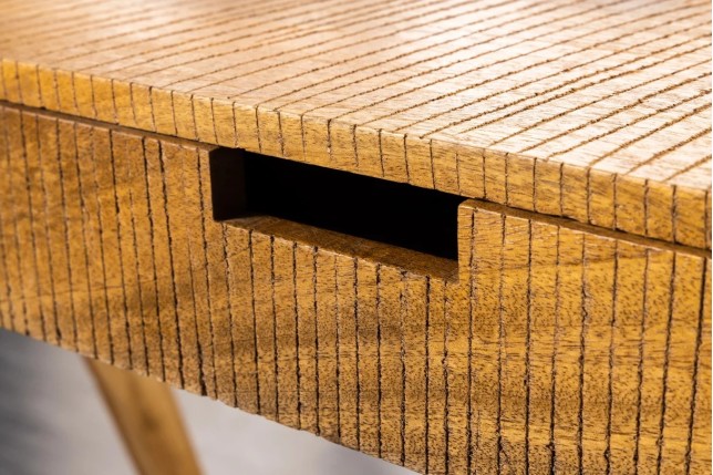 Bureau mousson en bois de manguier naturel 120 cm | Elsines