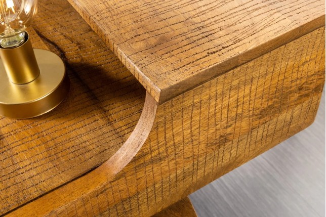 Bureau mousson en bois d'Acacia naturel 100 cm | Elsines