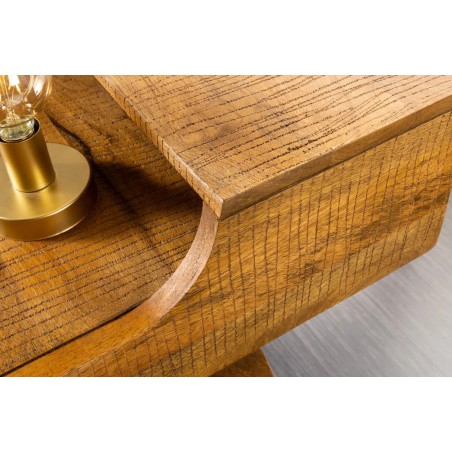 Bureau mousson en bois d'Acacia naturel 100 cm | Elsines