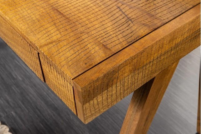 Bureau mousson en bois d'Acacia naturel 100 cm | Elsines