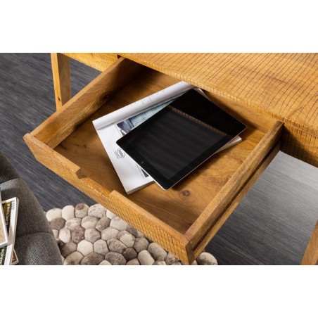 Bureau mousson en bois d'Acacia naturel 100 cm | Elsines