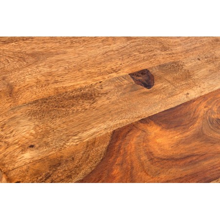 Table d'appoint MAKASSAR 45cm sheesham massif verni