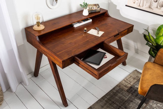 Bureau Davenport Monsoon 120cm Acacia Massif Verni