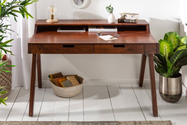 Bureau Davenport Monsoon 120cm Acacia Massif Verni