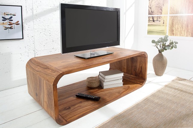 Table basse Meuble TV CUBUS 100cm Sheesham massif