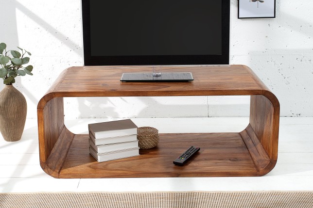 Table basse Meuble TV CUBUS 100cm Sheesham massif