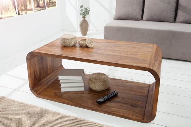 Table basse Meuble TV CUBUS 100cm Sheesham massif