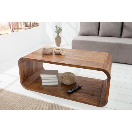Table basse Meuble TV CUBUS 100cm Sheesham massif
