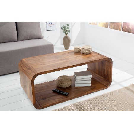 Table basse Meuble TV CUBUS 100cm Sheesham massif