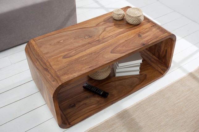 Table basse Meuble TV CUBUS 100cm Sheesham massif