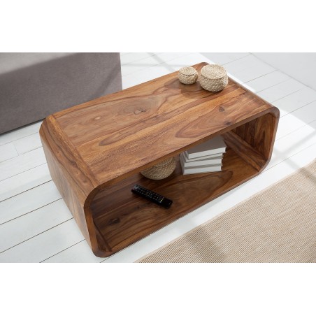 Table basse Meuble TV CUBUS 100cm Sheesham massif