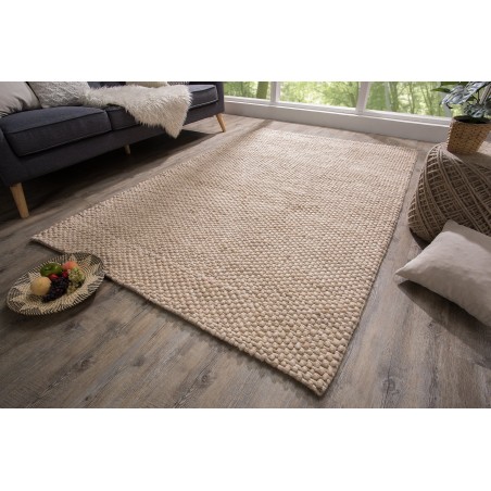 Tapis WOOL 240x160cm beige laine et polyester