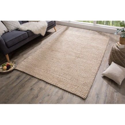 Tapis WOOL 240x160cm beige laine et polyester 2