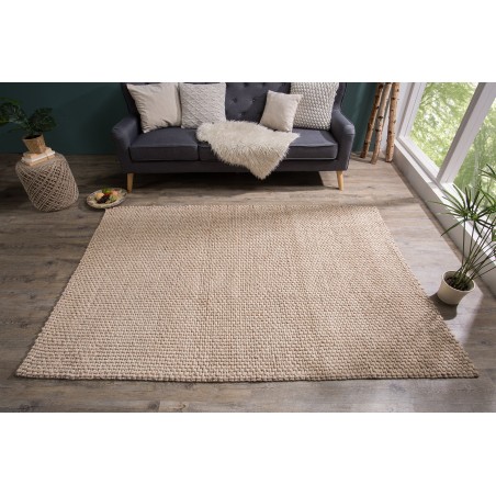 Tapis WOOL 240x160cm beige laine et polyester