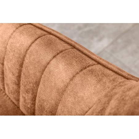 Chaise TURIN accoudoirs microfibre marron vintage - lot 2