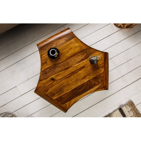 Table basse ORGANIC LIVING 90cm sheesham massif