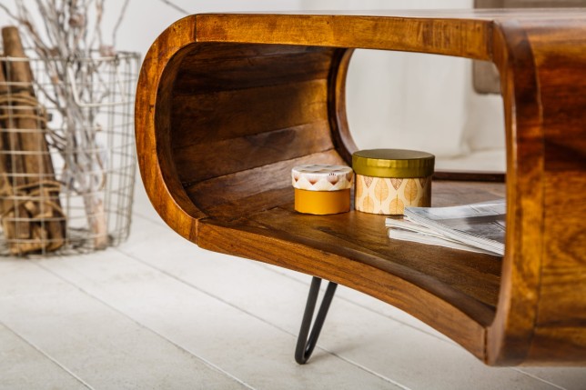 Table basse ORGANIC LIVING 90cm sheesham massif