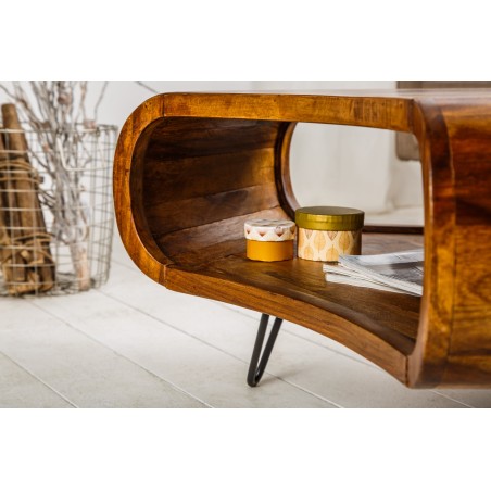 Table basse ORGANIC LIVING 90cm sheesham massif