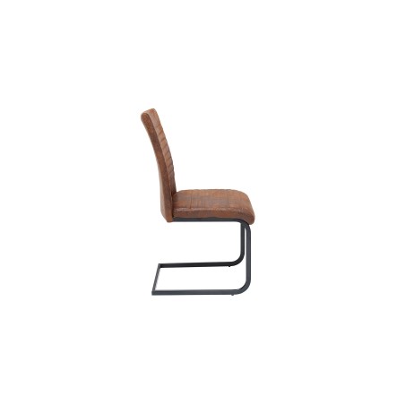Chaise cantilever APARTMENT microfibre brun antique - Lot 2