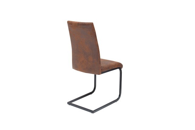 Chaise cantilever APARTMENT microfibre brun antique - Lot 2