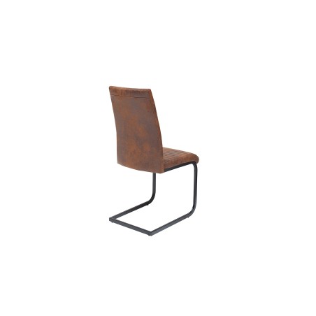 Chaise cantilever APARTMENT microfibre brun antique - Lot 2