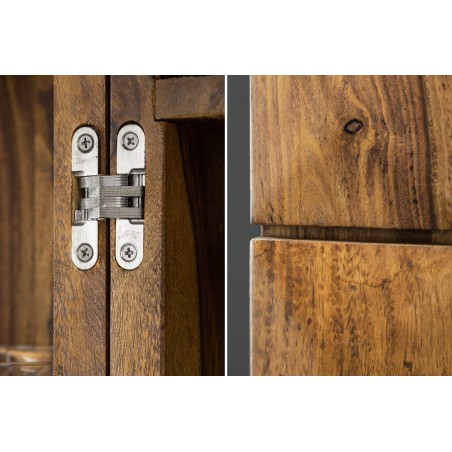 Bar cabinet MOSAICO 130cm sheesham massif naturel