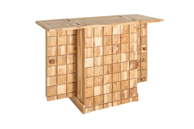 Bar Cabinet MOSAICO 130cm Acacia Massif Naturel